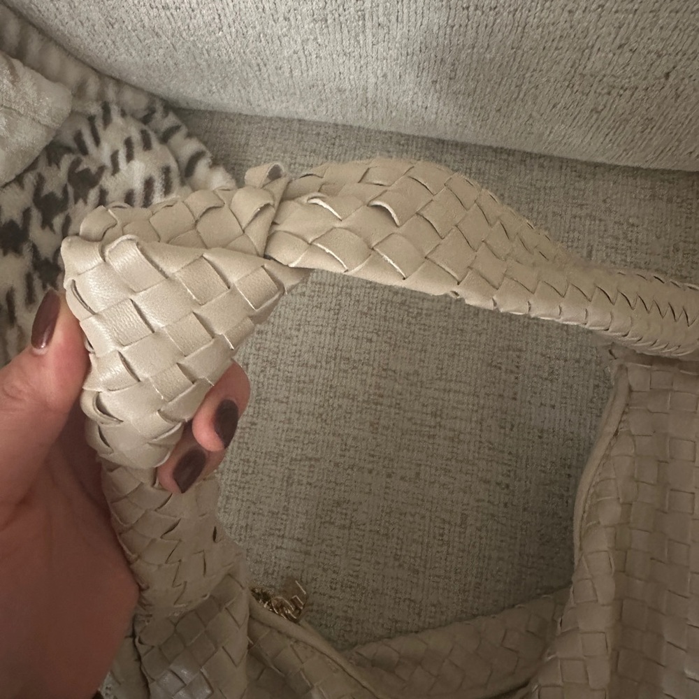 Melie Bianco Cream Large Brigitte Satchel - Picture 7 of 8